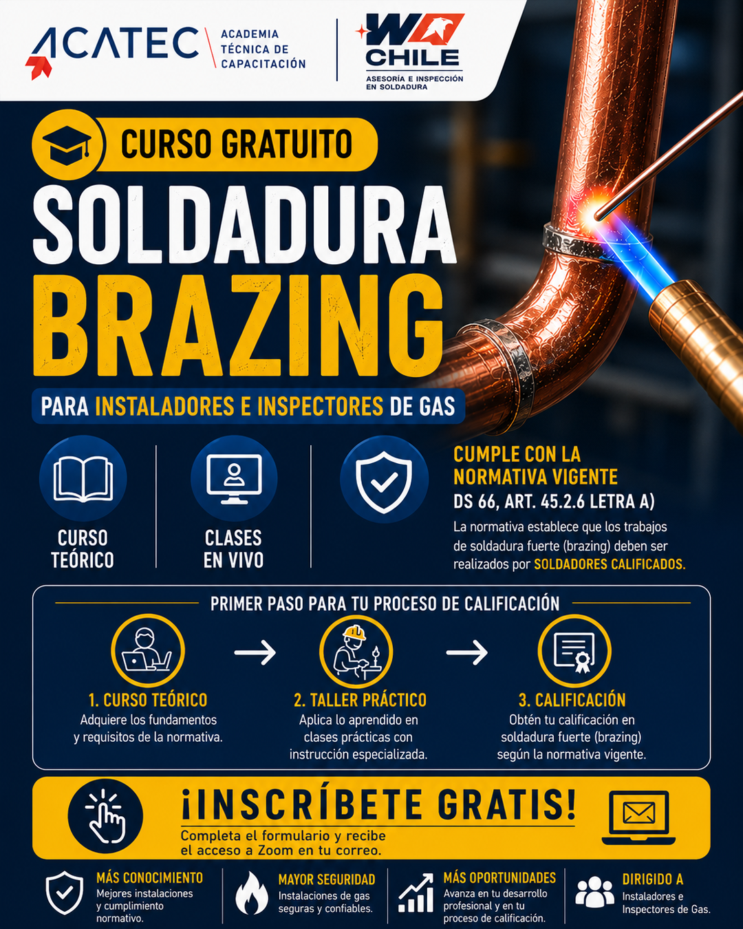 Curso gratuito de Soldadura Brazing